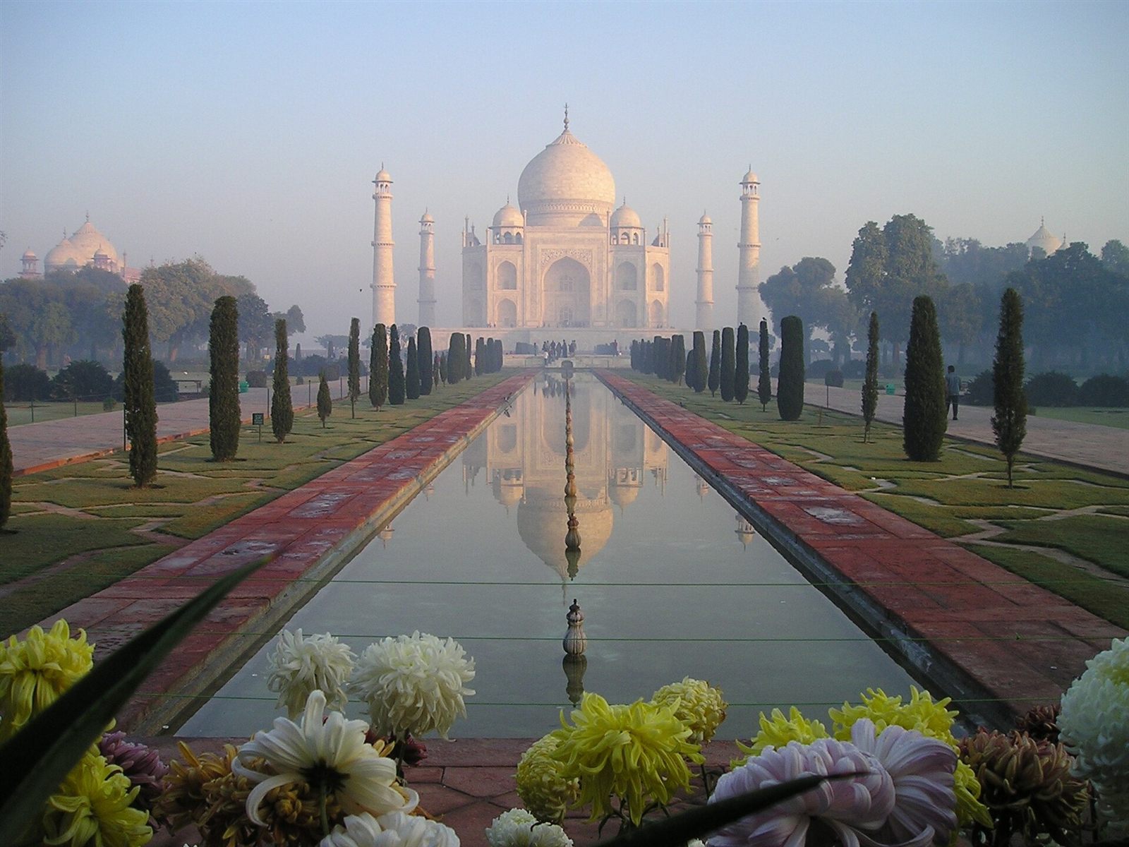 Taj Mahal and reflecting pool in Agra